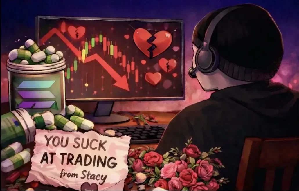 Larry watching charts - You suck at trading from Stacy